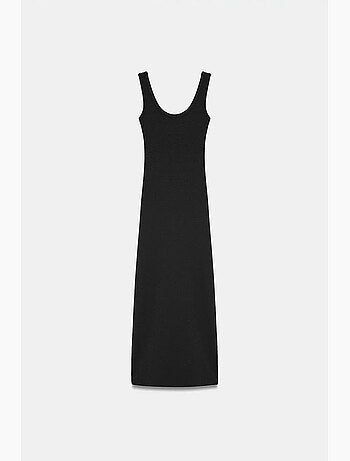 Vestido midi justo sem mangas dilvin