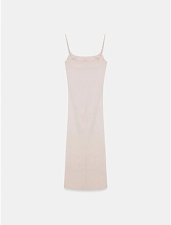 Vestido midi justo sem mangas para mulher dilvin