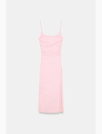 Vestido midi justo sem mangas para mulher dilvin