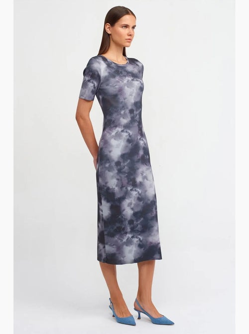 Vestido midi justo tie-dye dilvin - Kiabi Vestido midi justo tie-dye dilvin - Kiabi