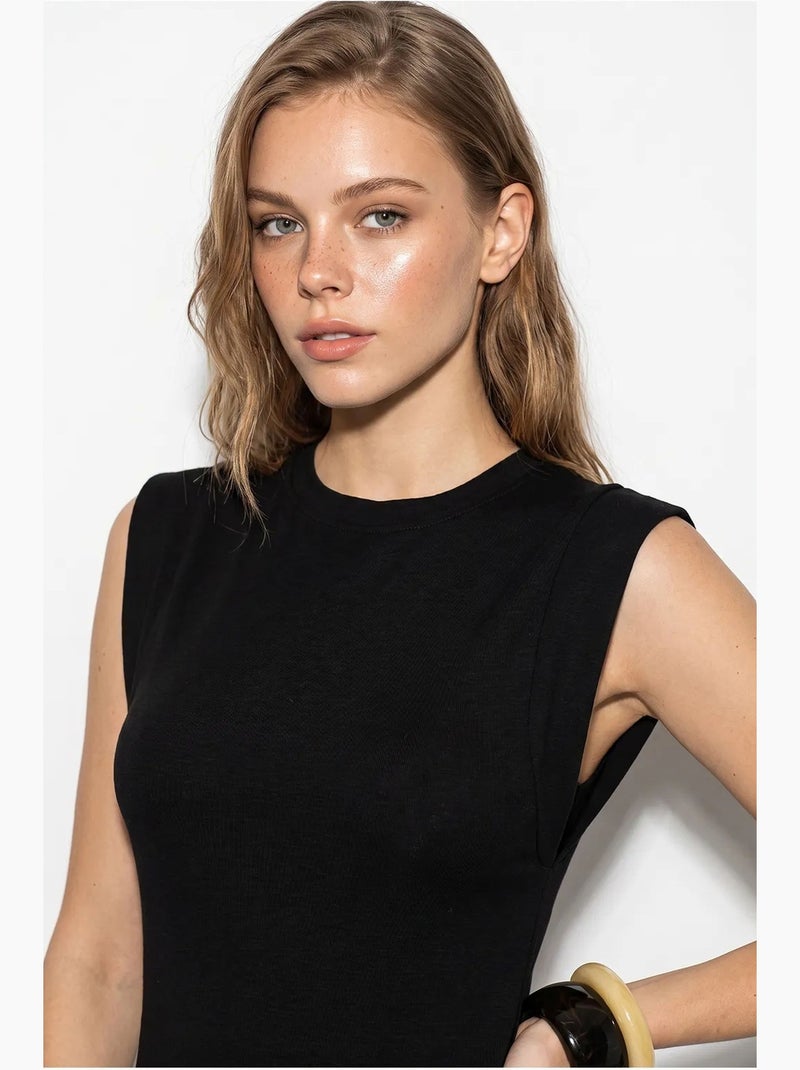 Vestido midi lucci Preto - Kiabi