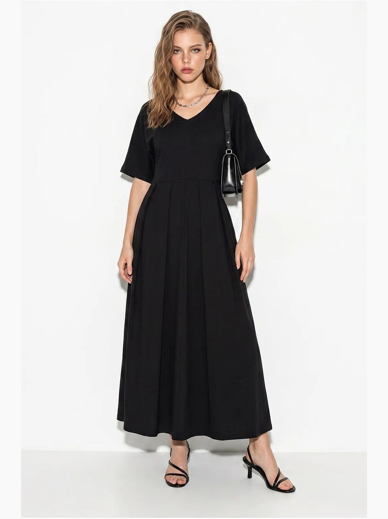 Vestido midi lucci Preto - Kiabi