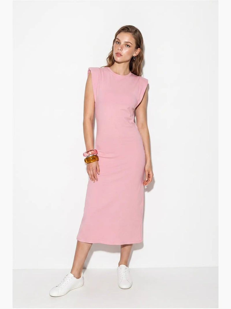 Vestido midi lucci Rosa-claro - Kiabi