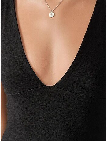 Vestido midi sem mangas com decote em v hiccup