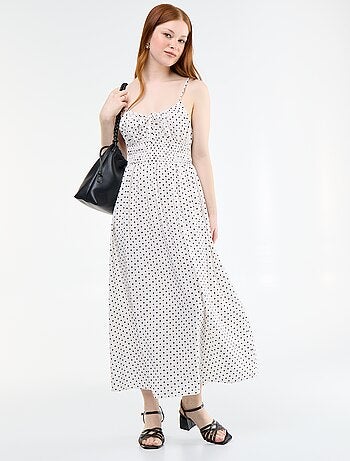 Vestido midi smock