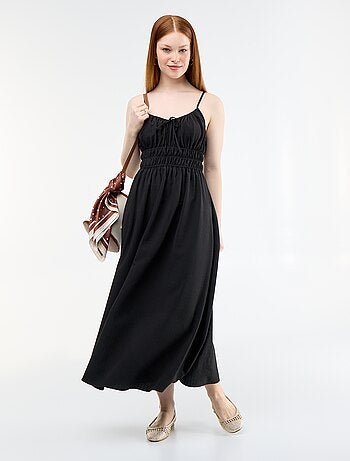 Vestido midi smock