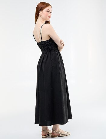Vestido midi smock