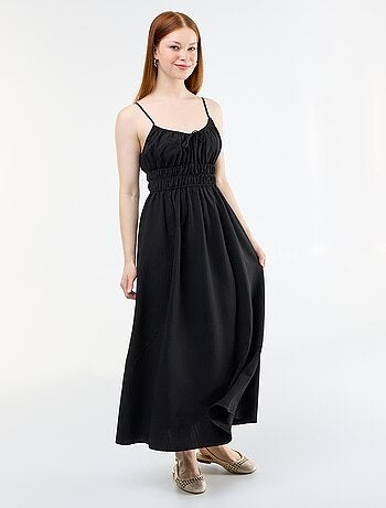 Vestido midi smock