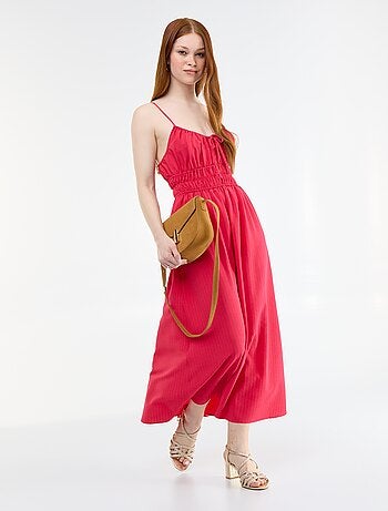 Vestido midi smock