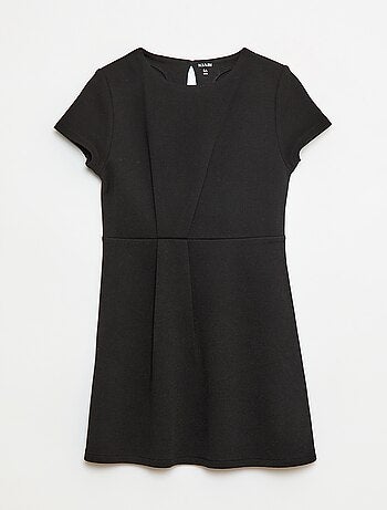 Vestido Milano com corte evasé e mangas curtas