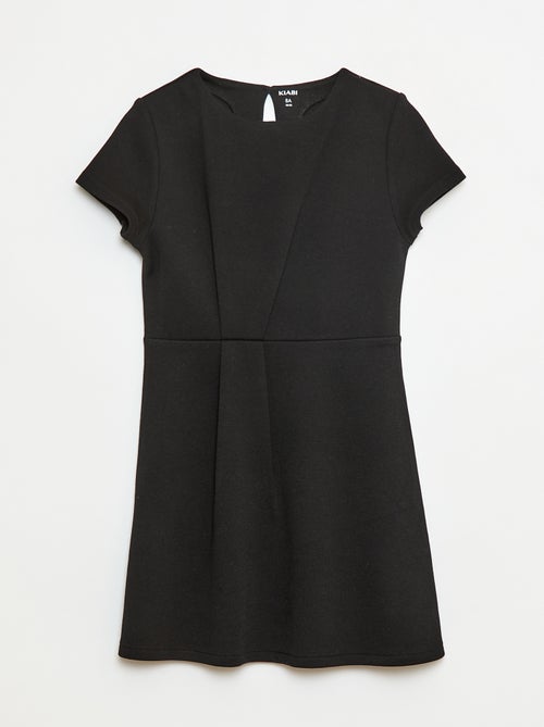 Vestido Milano com corte evasé e mangas curtas - Kiabi