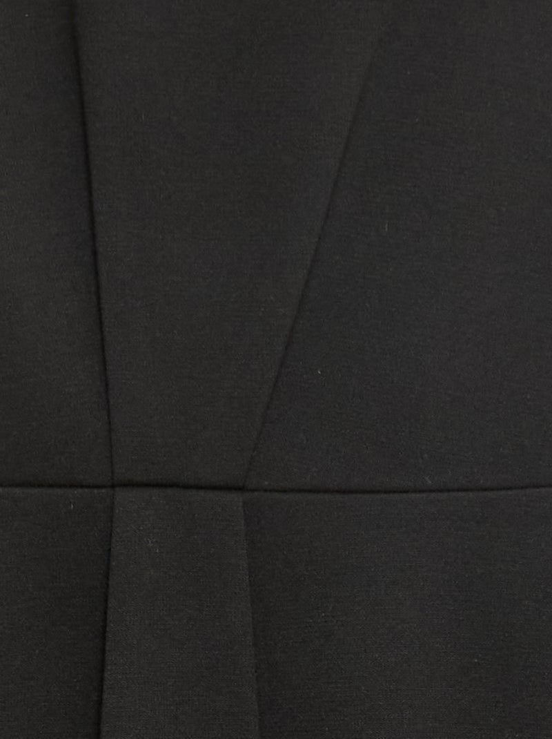 Vestido Milano com corte evasé e mangas curtas Preto - Kiabi