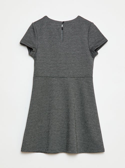 Vestido Milano com corte evasé e mangas curtas - Kiabi