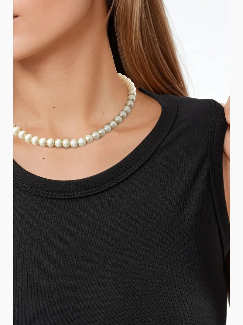 Vestido mini bodycon com gola redonda hiccup Preto - Kiabi