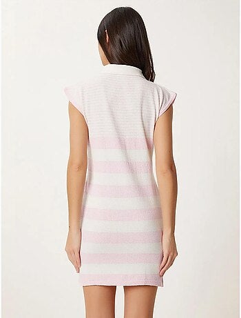 Vestido mini bodycon em malha às riscas istanbul