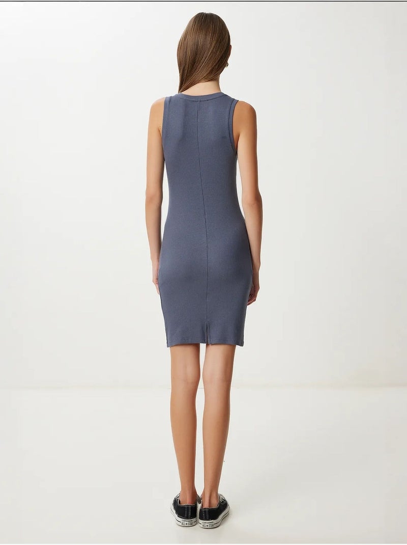 Vestido mini bodycon istanbul Cinza-preto - Kiabi