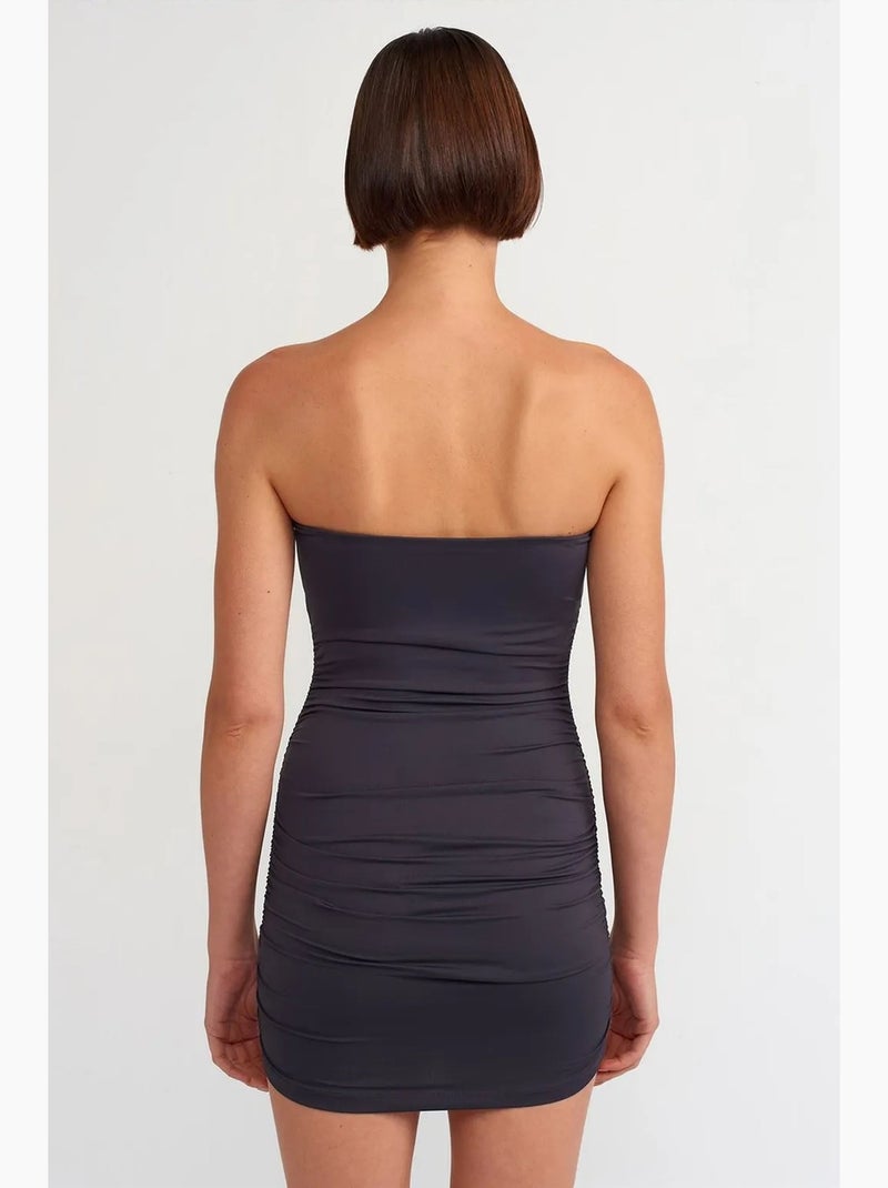 Vestido mini bodycon sem alças dilvin Azul-marinho - Kiabi