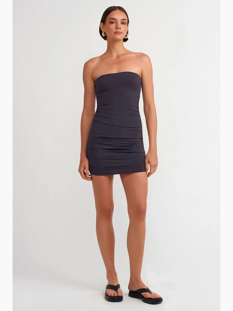 Vestido mini bodycon sem alças dilvin Azul-marinho - Kiabi