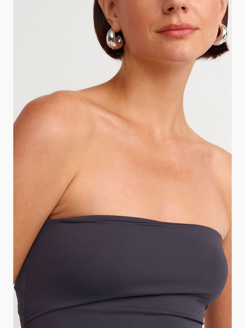 Vestido mini bodycon sem alças dilvin Azul-marinho - Kiabi