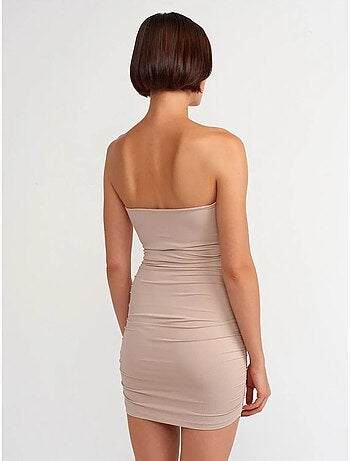 Vestido mini bodycon sem alças dilvin
