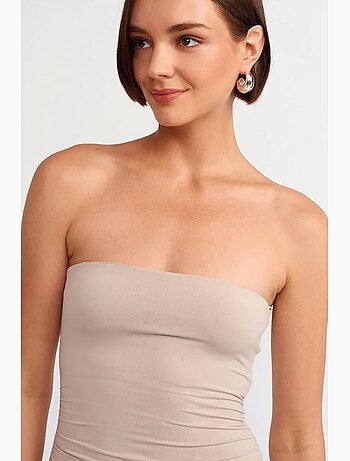 Vestido mini bodycon sem alças dilvin