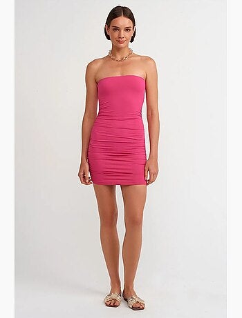 Vestido mini bodycon sem alças dilvin