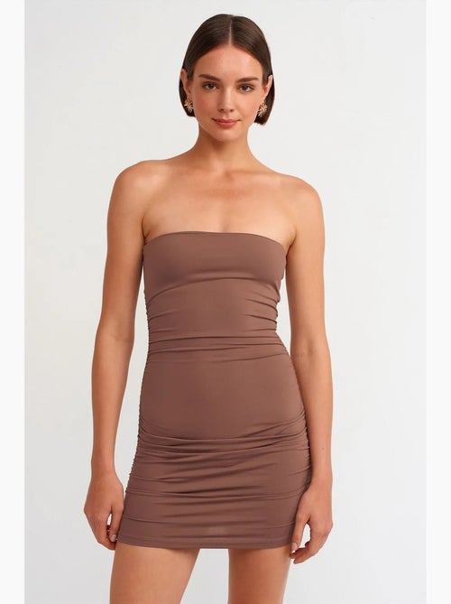 Vestido mini bodycon sem alças dilvin - Kiabi Vestido mini bodycon sem alças dilvin - Kiabi