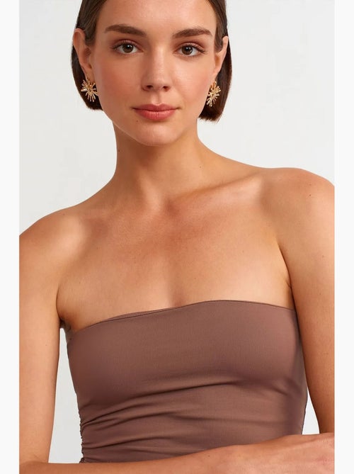 Vestido mini bodycon sem alças dilvin - Kiabi Vestido mini bodycon sem alças dilvin - Kiabi