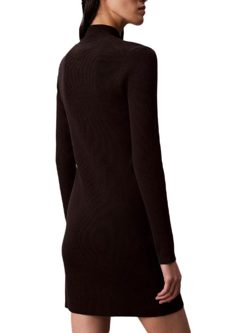Vestido Mini Calvin Klein Jeans Slim Preto para Mulher Preto - Kiabi