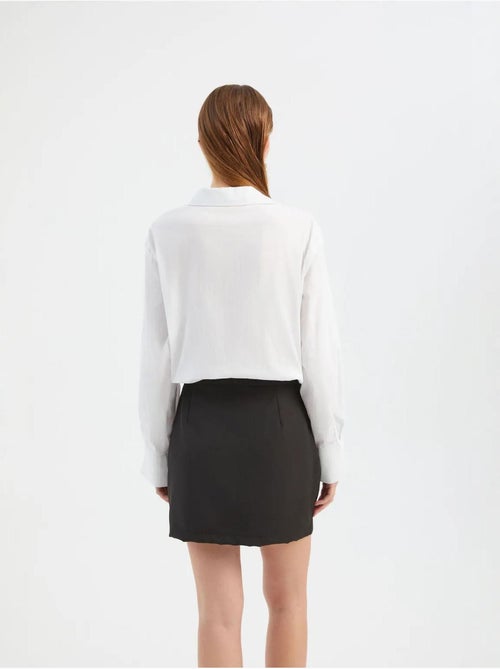 Vestido mini camisola combinado hiccup - Kiabi Vestido mini camisola combinado hiccup - Kiabi