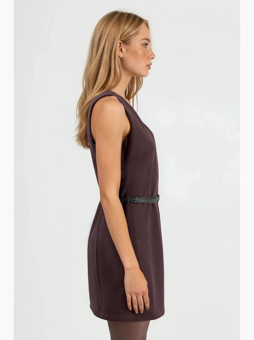 Vestido mini com decote em v e corte em a hiccup - Kiabi