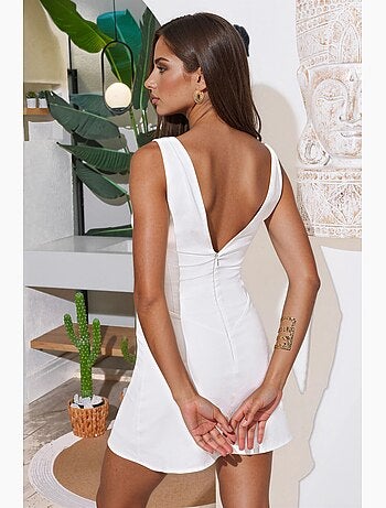 Vestido mini com decote em v hiccup