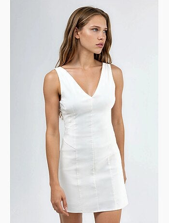 Vestido mini com decote em v hiccup