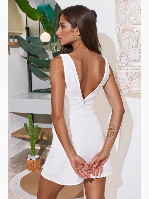 Vestido mini com decote em v hiccup - Kiabi
