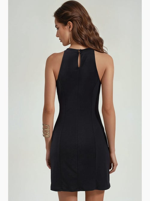 Vestido mini com gola drapeada hiccup - Kiabi