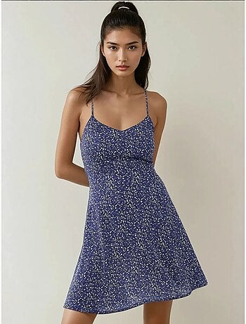 Vestido mini com padrão floral hiccup