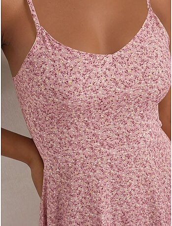 Vestido mini com padrão floral hiccup