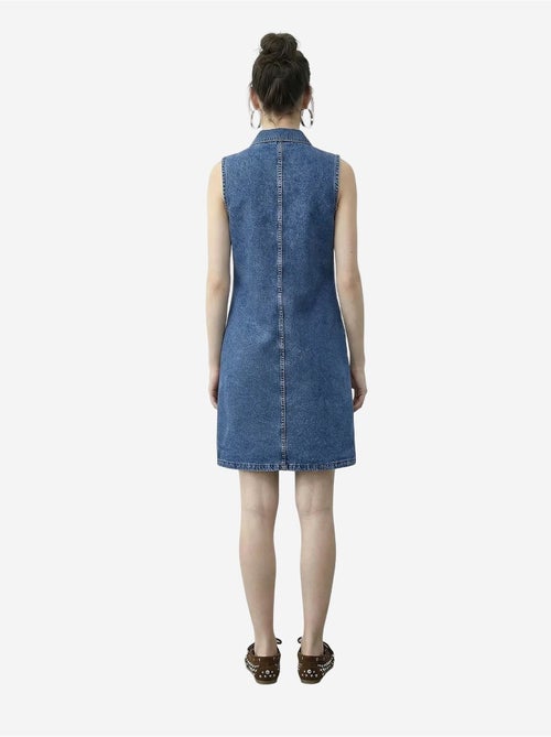 Vestido mini de ganga com colarinho de camisa e bolso lucci - Kiabi Vestido mini de ganga com colarinho de camisa e bolso lucci - Kiabi