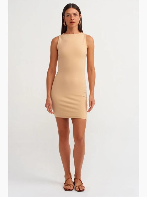 Vestido mini justo sem mangas dilvin - Kiabi