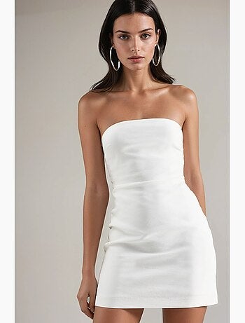 Vestido mini sem alças hiccup