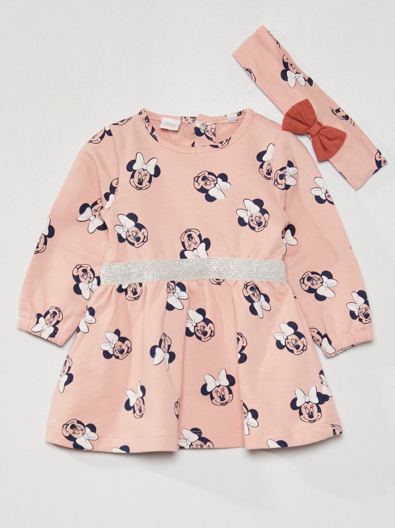 Vestido 'Minnie' + bandolete a condizer ROSA - Kiabi