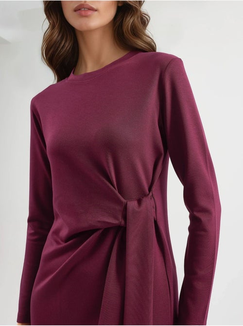 Vestido modal touch com racha, coleção bersan hiccup - Kiabi Vestido modal touch com racha, coleção bersan hiccup - Kiabi