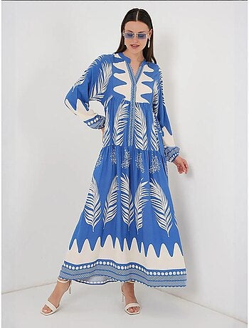 Vestido modesto com padrão autêntico bdart