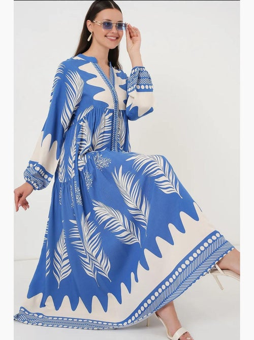 Vestido modesto com padrão autêntico bdart - Kiabi Vestido modesto com padrão autêntico bdart - Kiabi