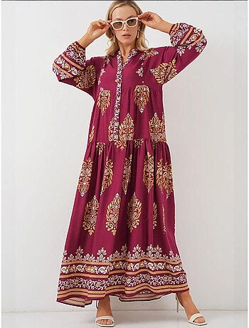 Vestido modesto com padrão autêntico bdart