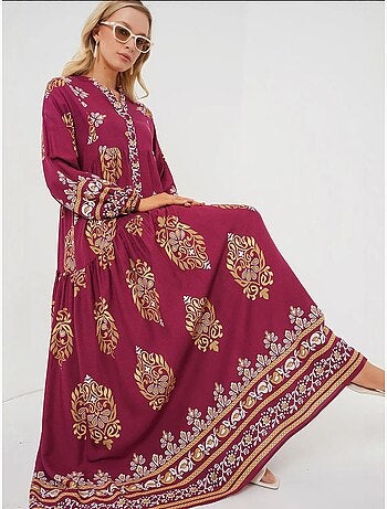 Vestido modesto com padrão autêntico bdart