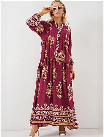Vestido modesto com padrão autêntico bdart