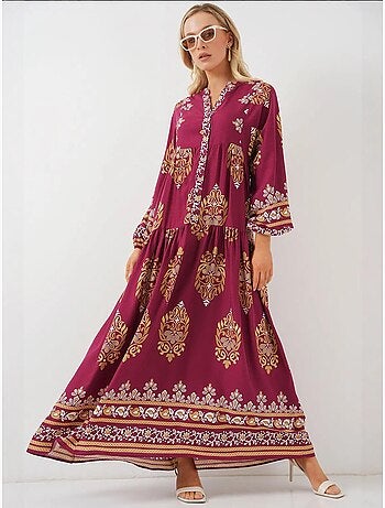 Vestido modesto com padrão autêntico bdart