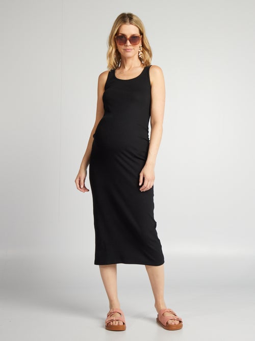 Vestido nervurado de gravidez - Kiabi