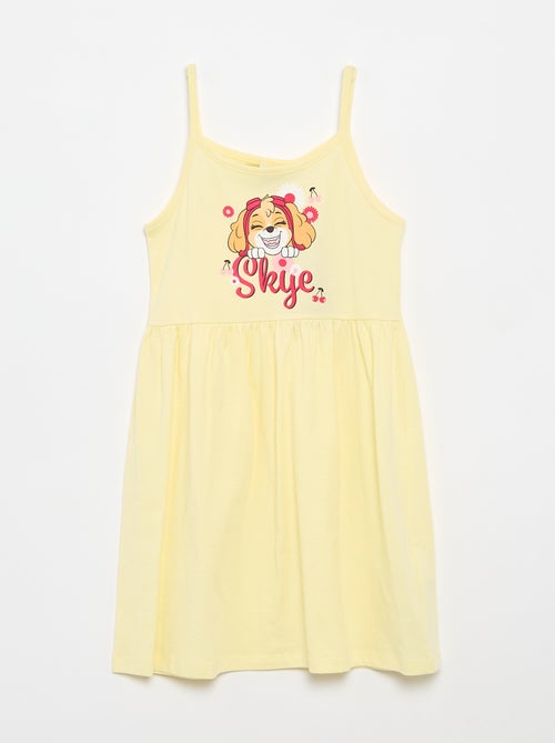 Vestido \'Patrulha Pata\' em jérsei estampado com alças - Kiabi